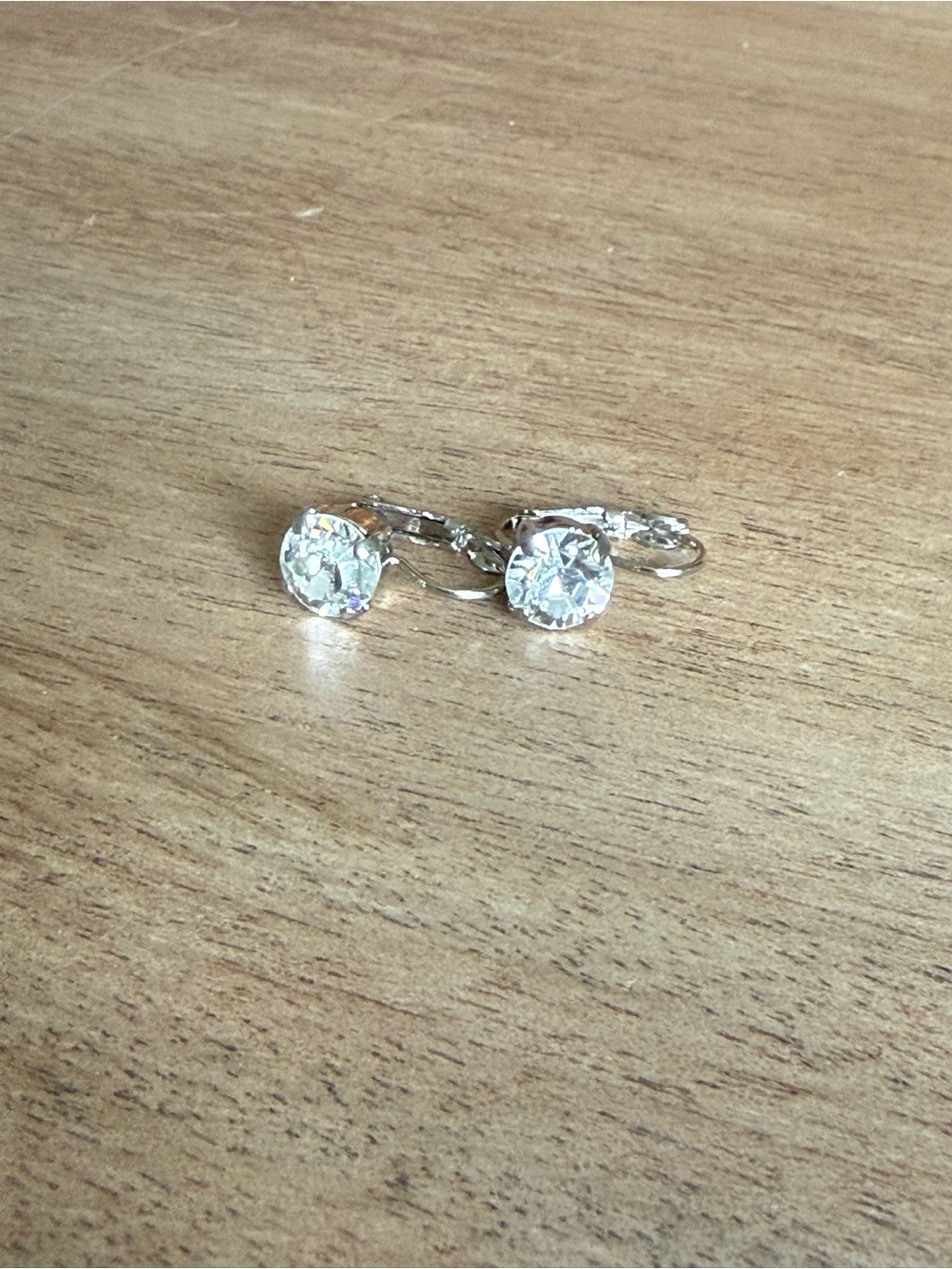 Sabika Small Drop Clear Swarovski Crystal Drop Earrings